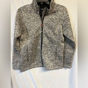 Knoss Women's Gray Zip-Up Jacket